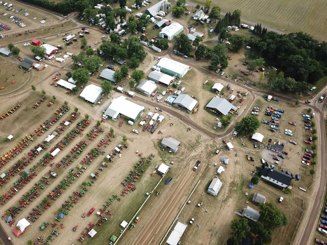 Aerial of the Show Grounds from the 2018 show